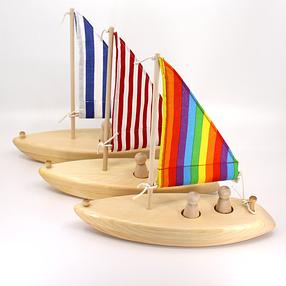 Wooden Toy Sailboat