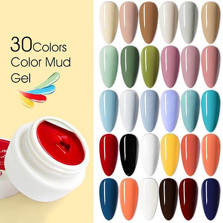 Mud Gel 30 Colors Whole Set