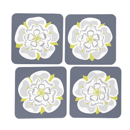 Tudor Rose Coaster Set of Four