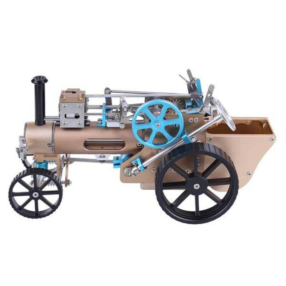 Steam Car Engine Assembly Kit Full Metal Car Engine DIY Build Kit for Gift Collection