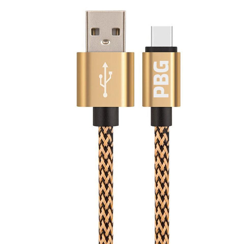 PBG 10FT XL Charger Compatible for Iphone Cable Nylon Woven Zebra Pattern (Multiple Colors)