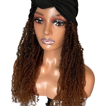 Turban Maurilocs Wig- Satin Lined 18 inches