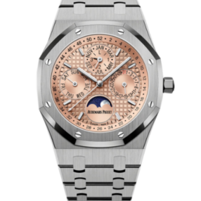 Royal Oak 41 26615TI Perpetual Calendar Salmon Dial