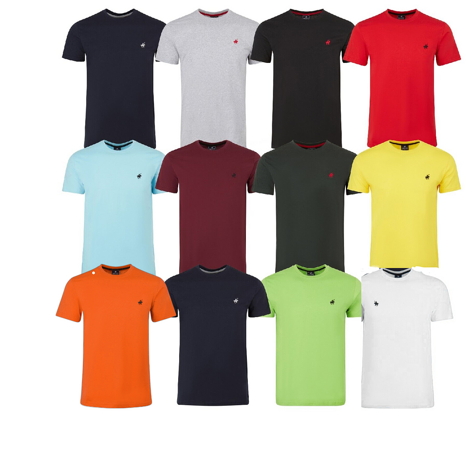 100% Cotton Men&#39;s Pacific Polo Club Short Sleeve T Shirts