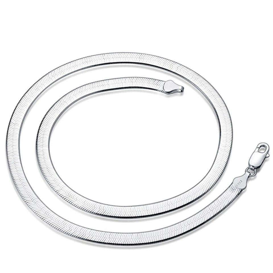 4mm Snake Chain 925 Sterling Silver Necklace