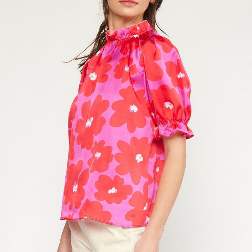 Girls Night Floral Blouse