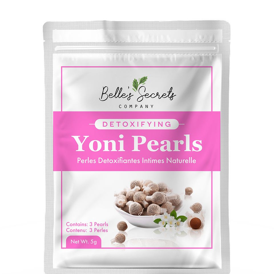  COMPANY Yoni Pearls Perles Detoxifiantes Intimes Naturelle Contains: 3 Pearls Contenu: 3 Perles 
