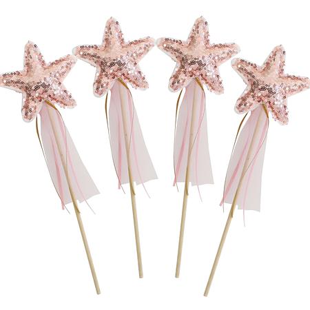 Sequin Star Wand - Rose Gold