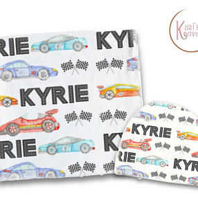 Race Car Blanket Set