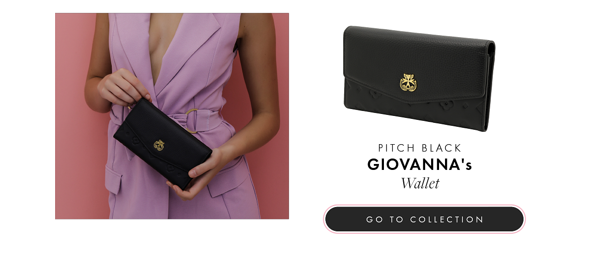  PITCH BLACK GIOVANNA's Wallet GO TO COLLECTION 