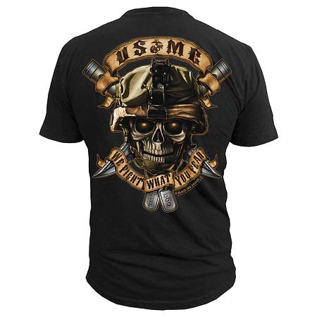 US Marines Corps &quot;We Fight What You Fear&quot; Men&#39;s Marines T-Shirt