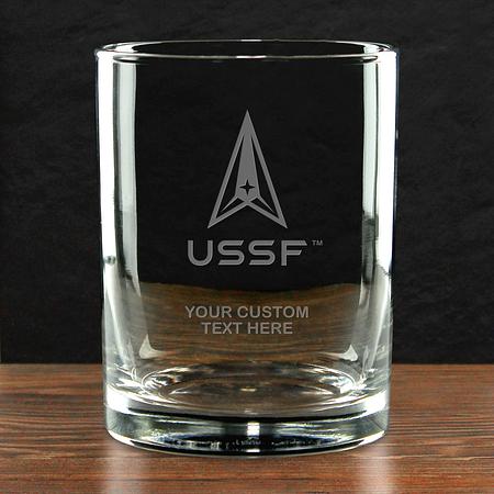 US Space Force &#39;Pick Your Design&#39; Double Old Fashioned Glass