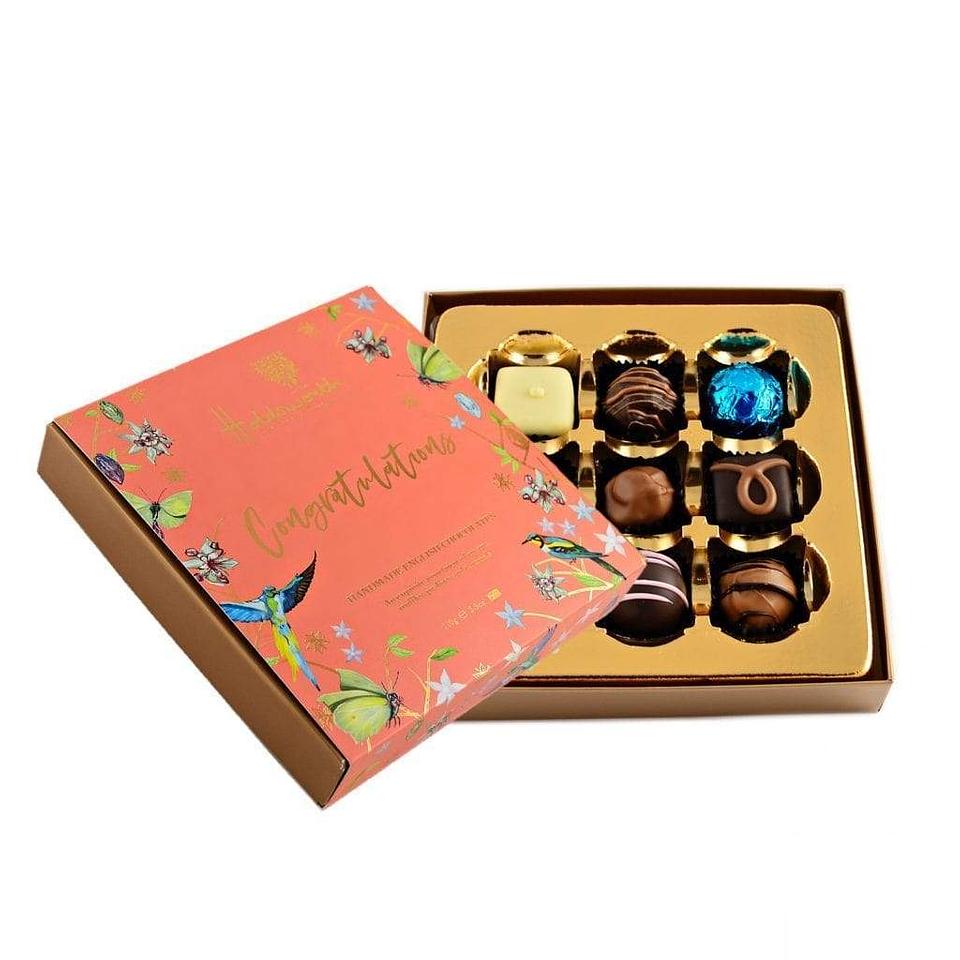 Handmade British Congratulations Chocolate Box by Holdsworth
