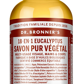 Dr Bronner&#39;s - Savon liquide Eucalyptus - 60ml