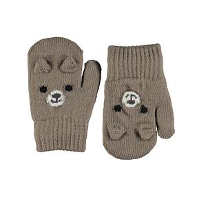 Molo Kenau Knit Mittens with Bear Motif | Infant/Toddler