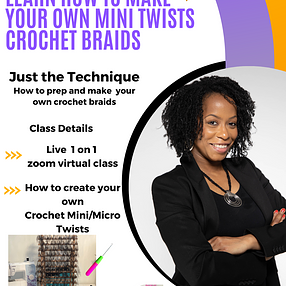 Virtual Online or In Person Training -The Handmade Crochet Braiding Technique
