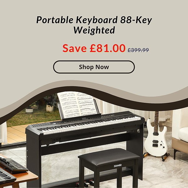 Donner DEP-20 88 Key Weighted Digital Piano with Furniture Stand