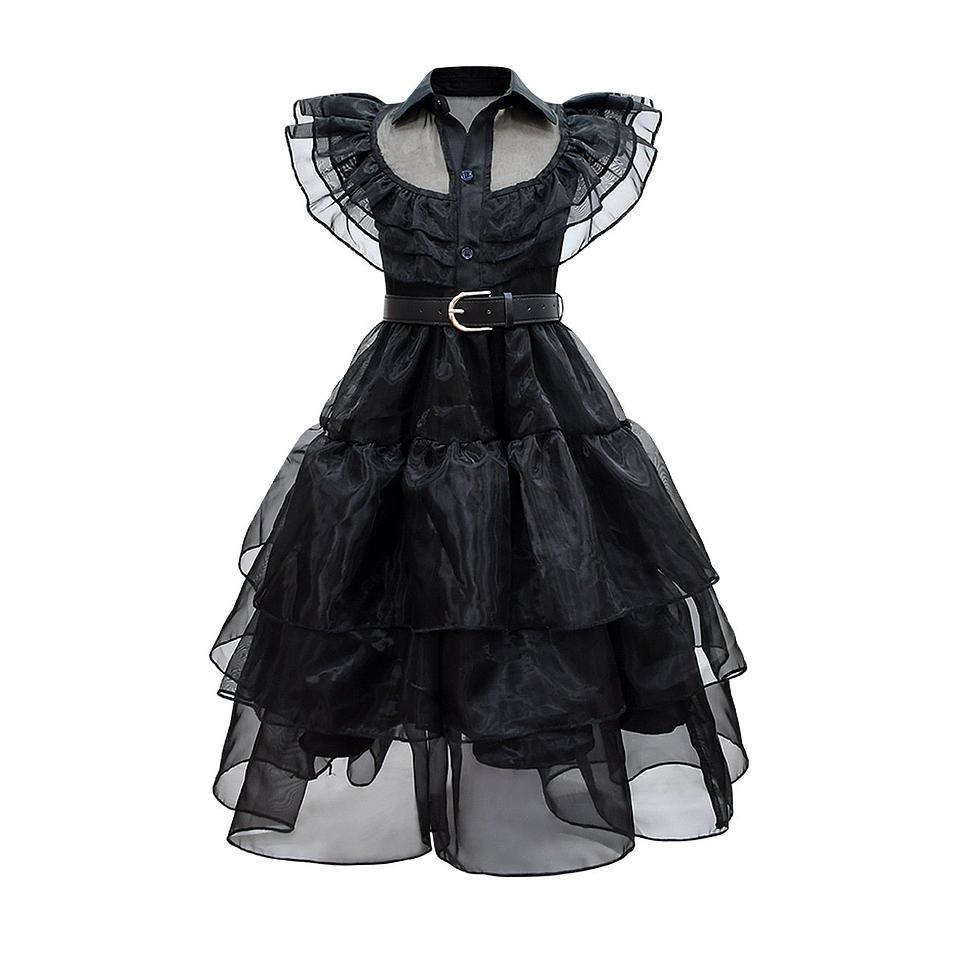 Wednesday The Addams Family Cosplay Costume Kids Dress