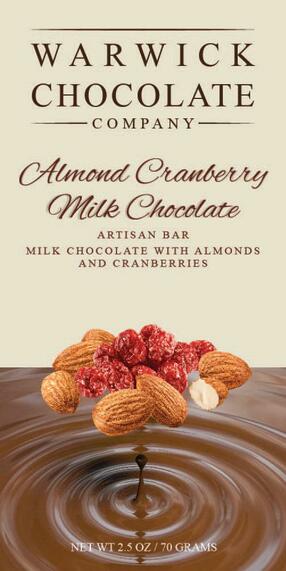 Almond Cranberry Milk Chocolate Bar
