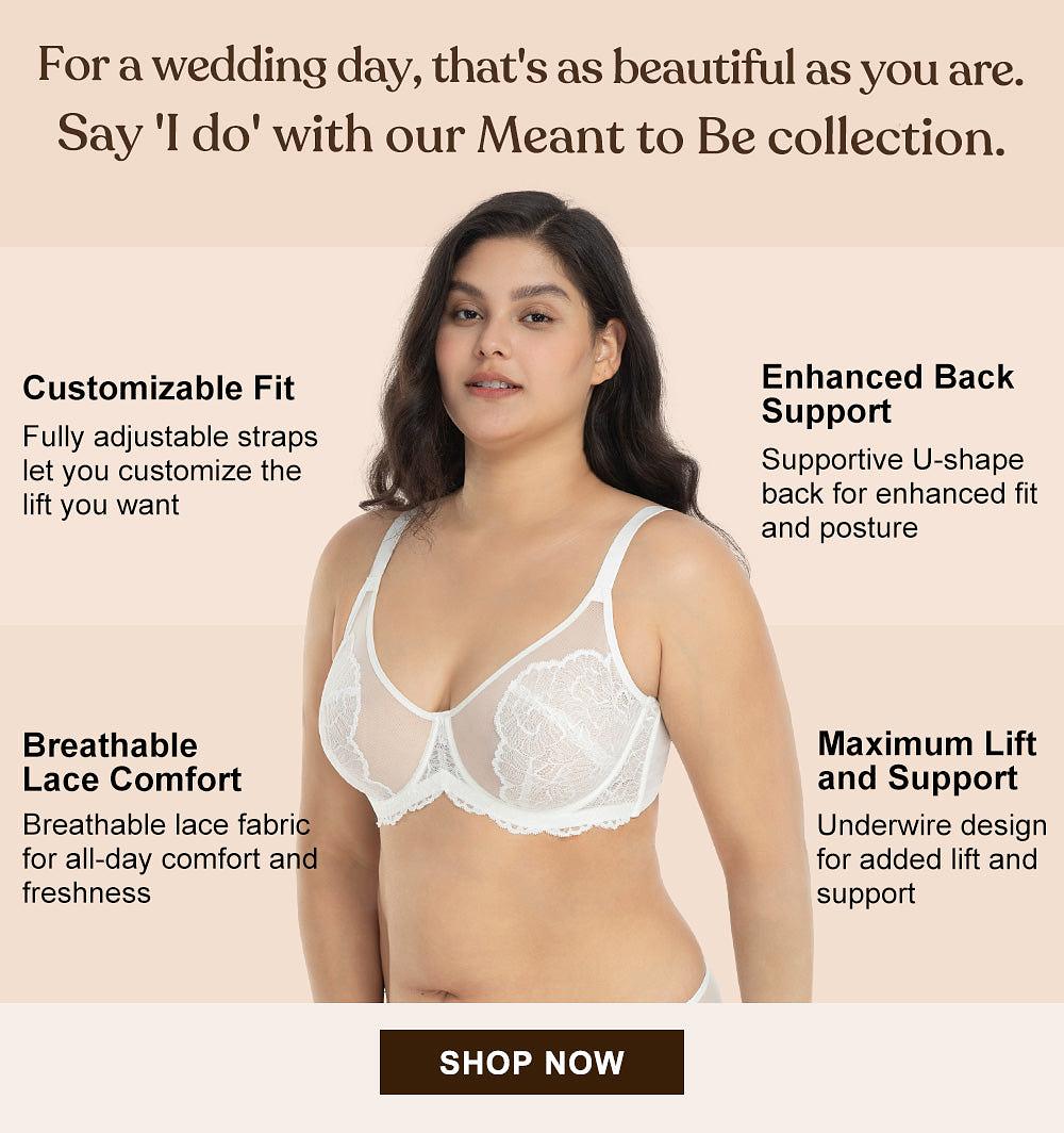 HSIA Anemone Big Bra: Best Bra for Lift and Support, Floral Bra