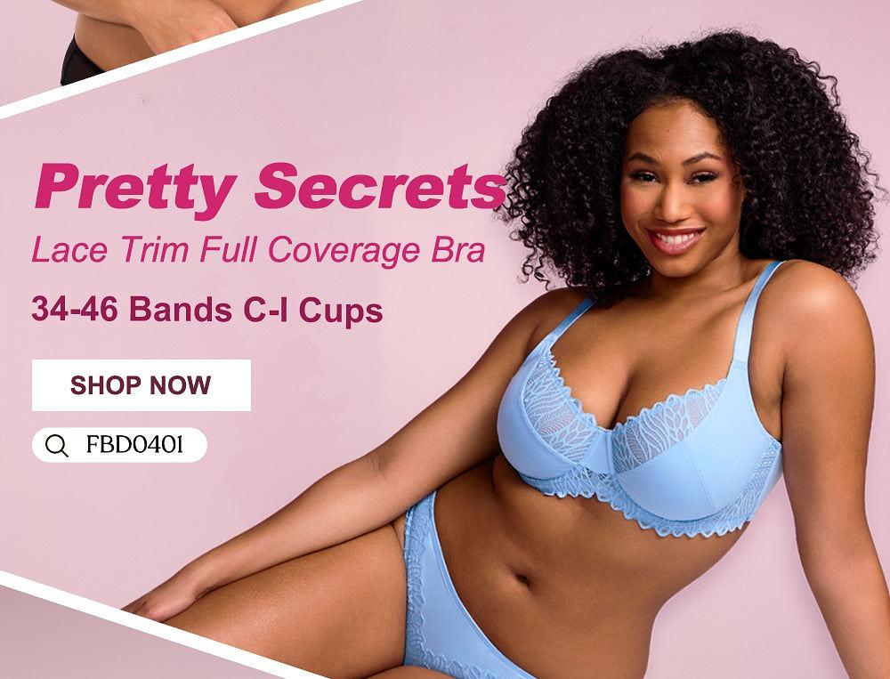 Pretty Secrets Lace Trim Underwire Bra