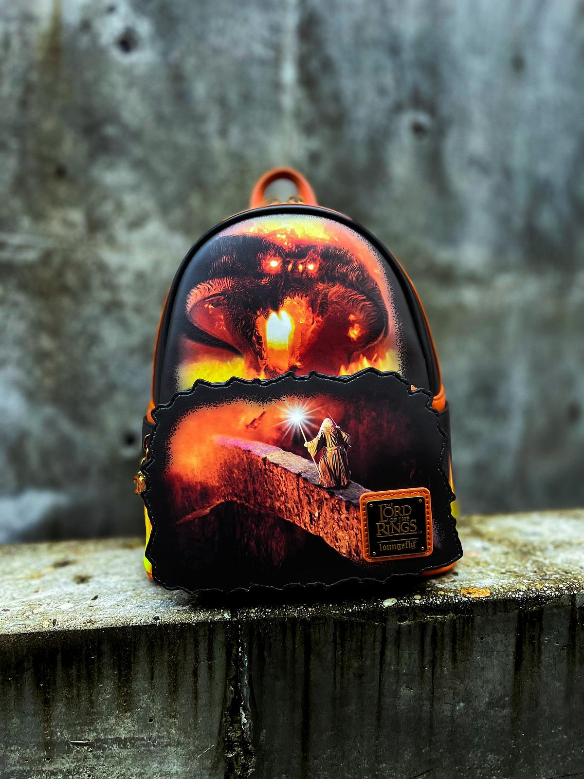 Loungefly The Lord of the Rings Gandalf vs Balrog Faux Leather Mini Backpack