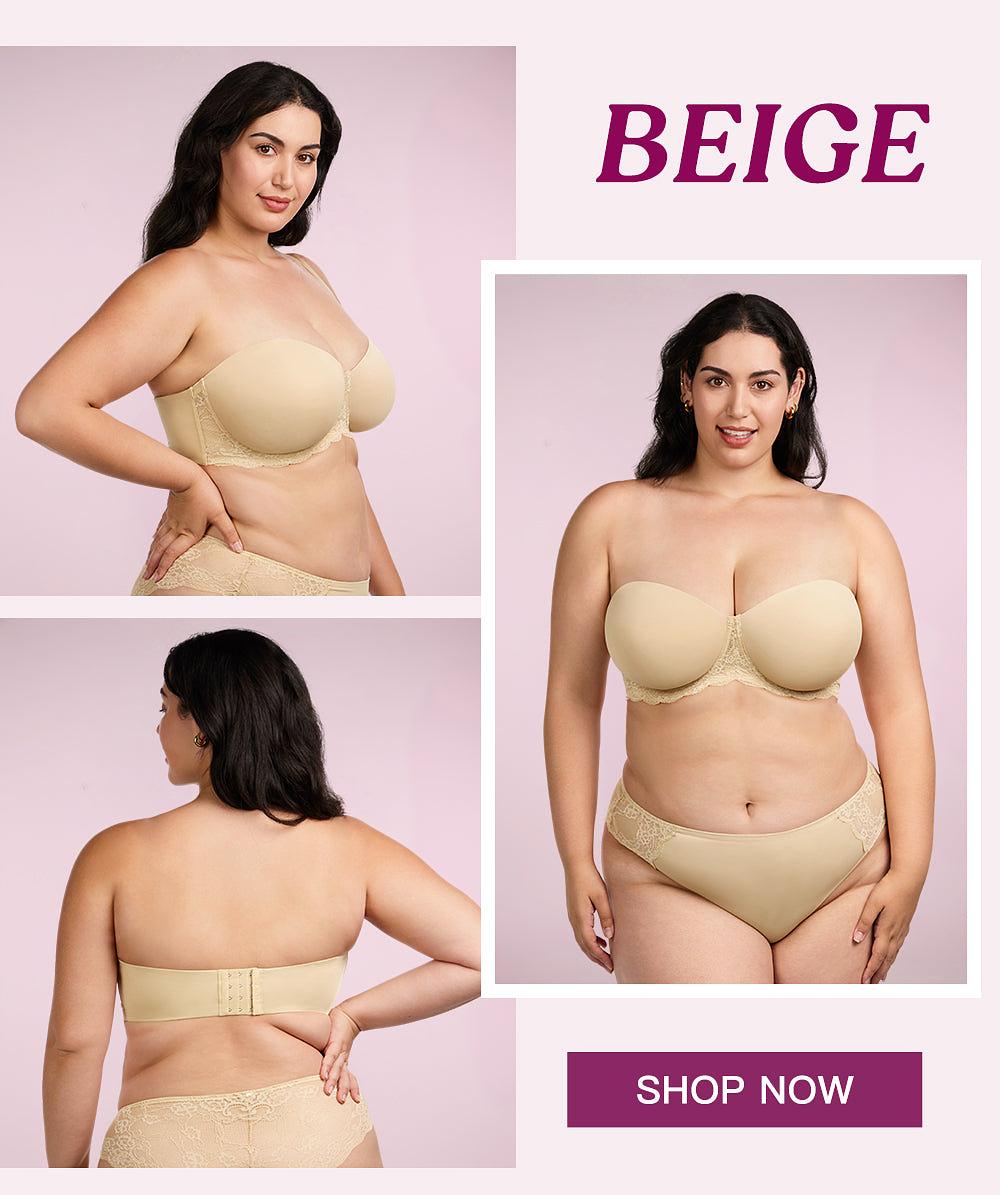 Meet the NEW Strapless Bra: Rebecca Lace Trim Strapless Bra - Hsialife