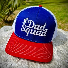 Dad Squad Special Edition Trucker Cap - Red/White/Blue