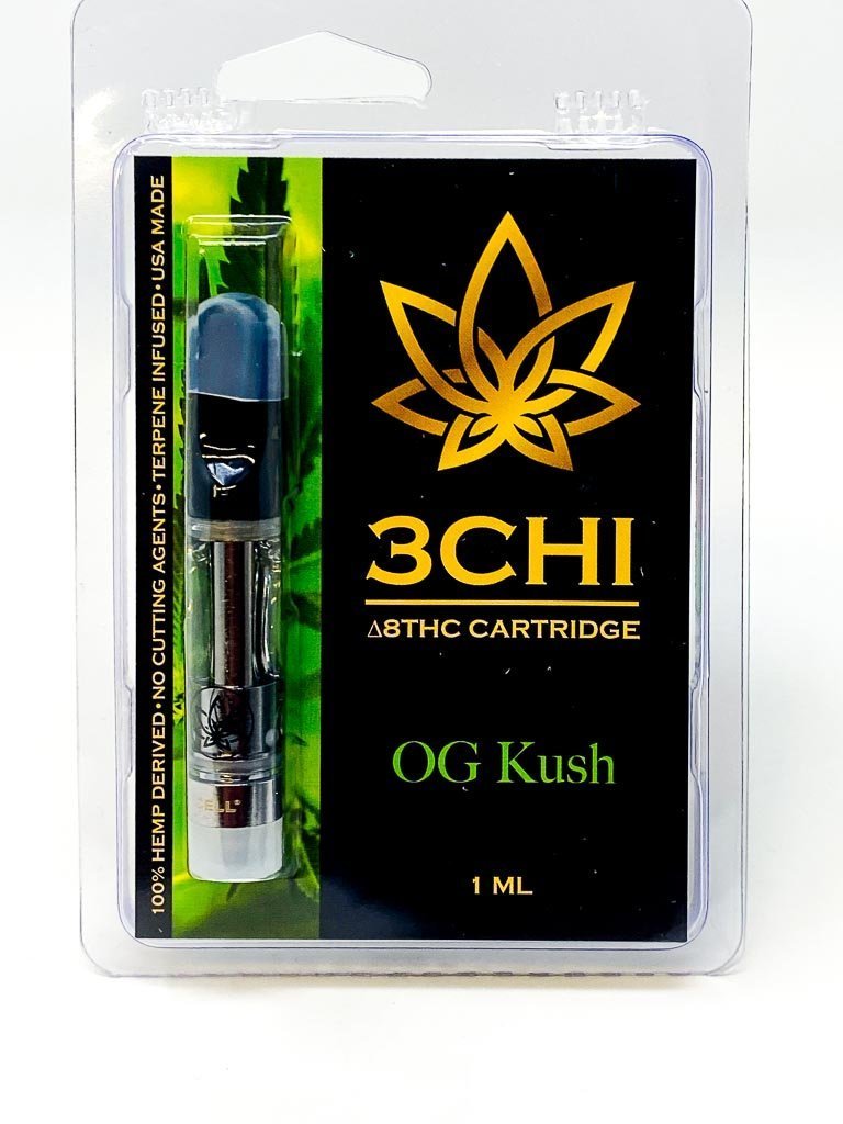 3CHI Delta 8 THC Vape Cartridge 1 ml -OG Kush