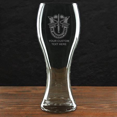 US Army &#39;Build Your Glass&#39; Personalized 23 oz. Giant Pilsner Glass