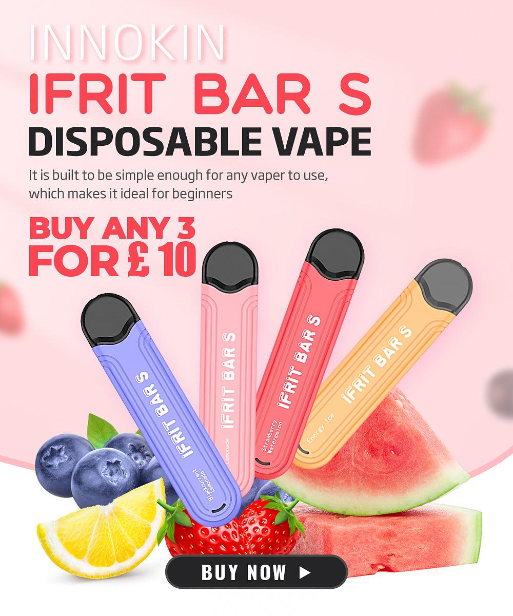 IFRIT BAR S DISPOSABLE VAPE It is built to be simple enough for any vaper to use, which makes it ideal for beginners BUY ANY 3 FORE 104 