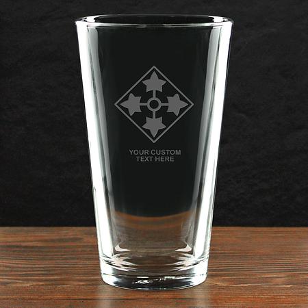 US Army &#39;Pick Your Design&#39; Personalized Pint Glass