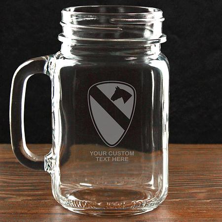 US Army &quot;Pick Your Design&#39; Personalized 16 oz. Drinking Jar