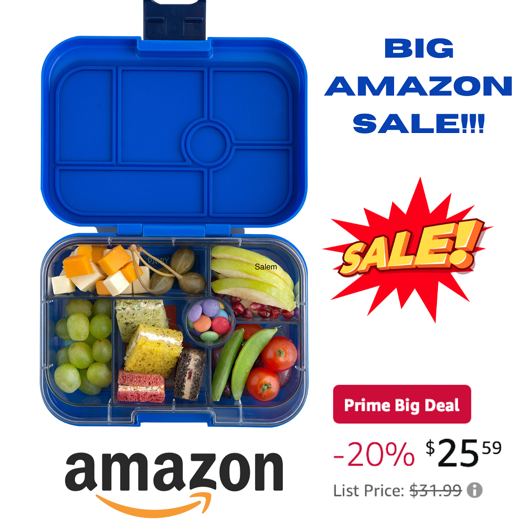 Leakproof Sandwich Friendly Bento Box - Yumbox Panino True Blue (Shark