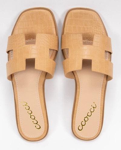 Camel Croc Sandal