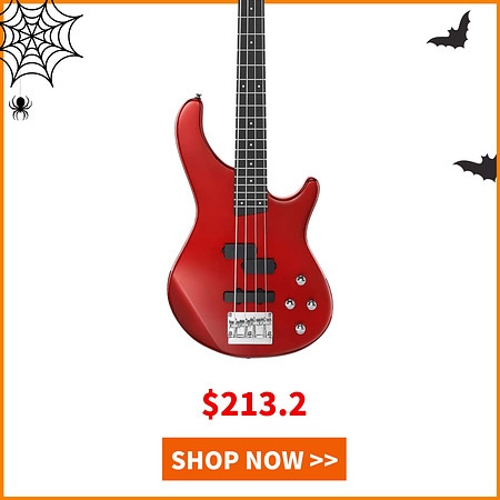 Donner DPJ-100 Red Full-Size Electric Bass Guitar Kit 4-String Standard PJ-Style Bass