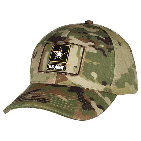 US Army Camo Velcro Patch Cap OG