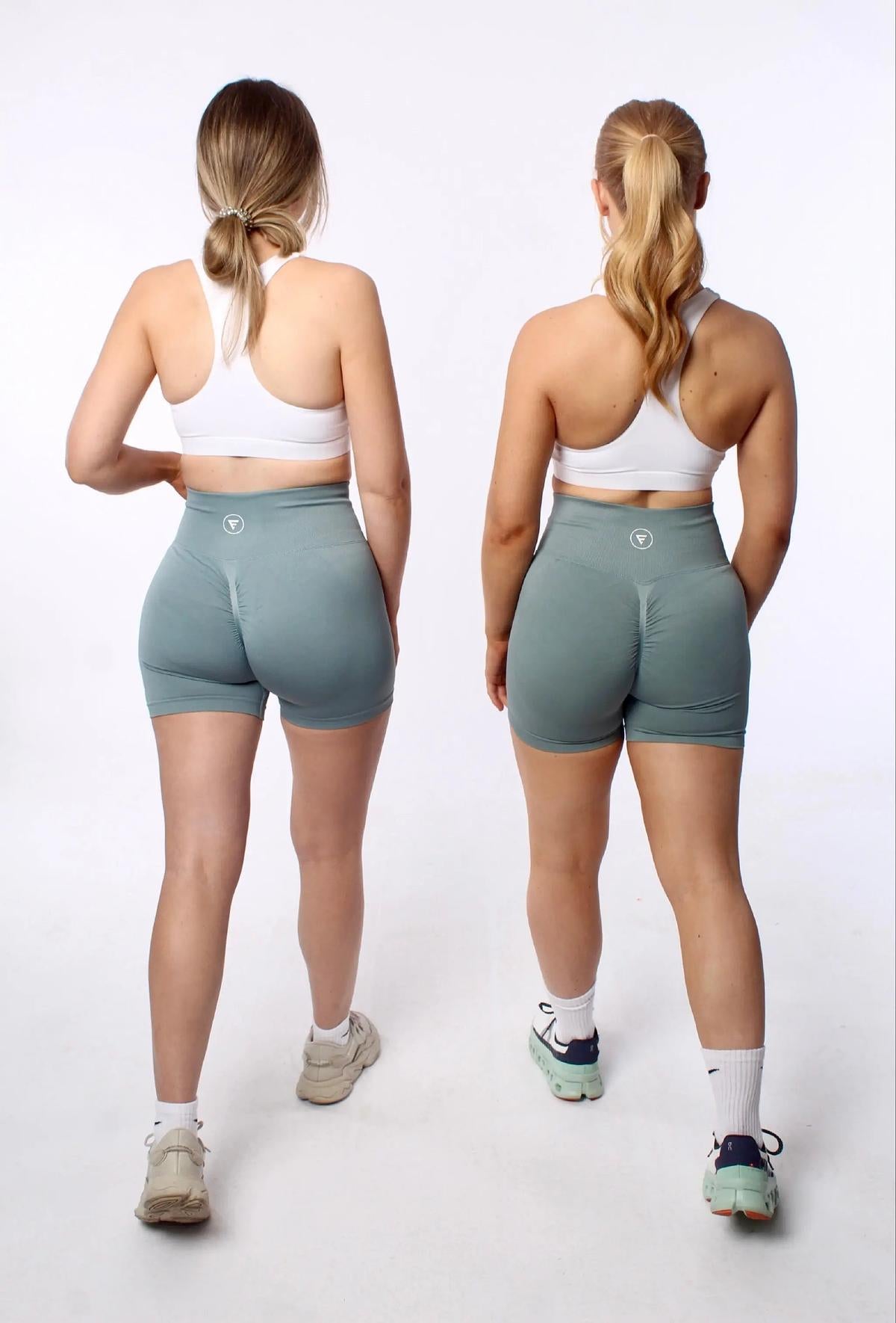 Empower Nakd Scrunch Collection: Orange Scrunch Bum Gym Shorts