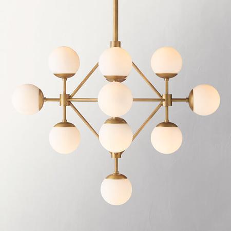 Marley Cluster Globe Chandelier 33, Ball Modern Decorative Led Chandelier for Home