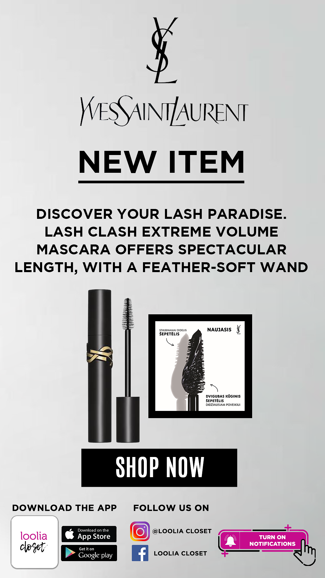 Yves Saint Laurent Makeup | Ysl Lash Clash Mascara | Color: Black | Size: Os | Goldngood's Closet