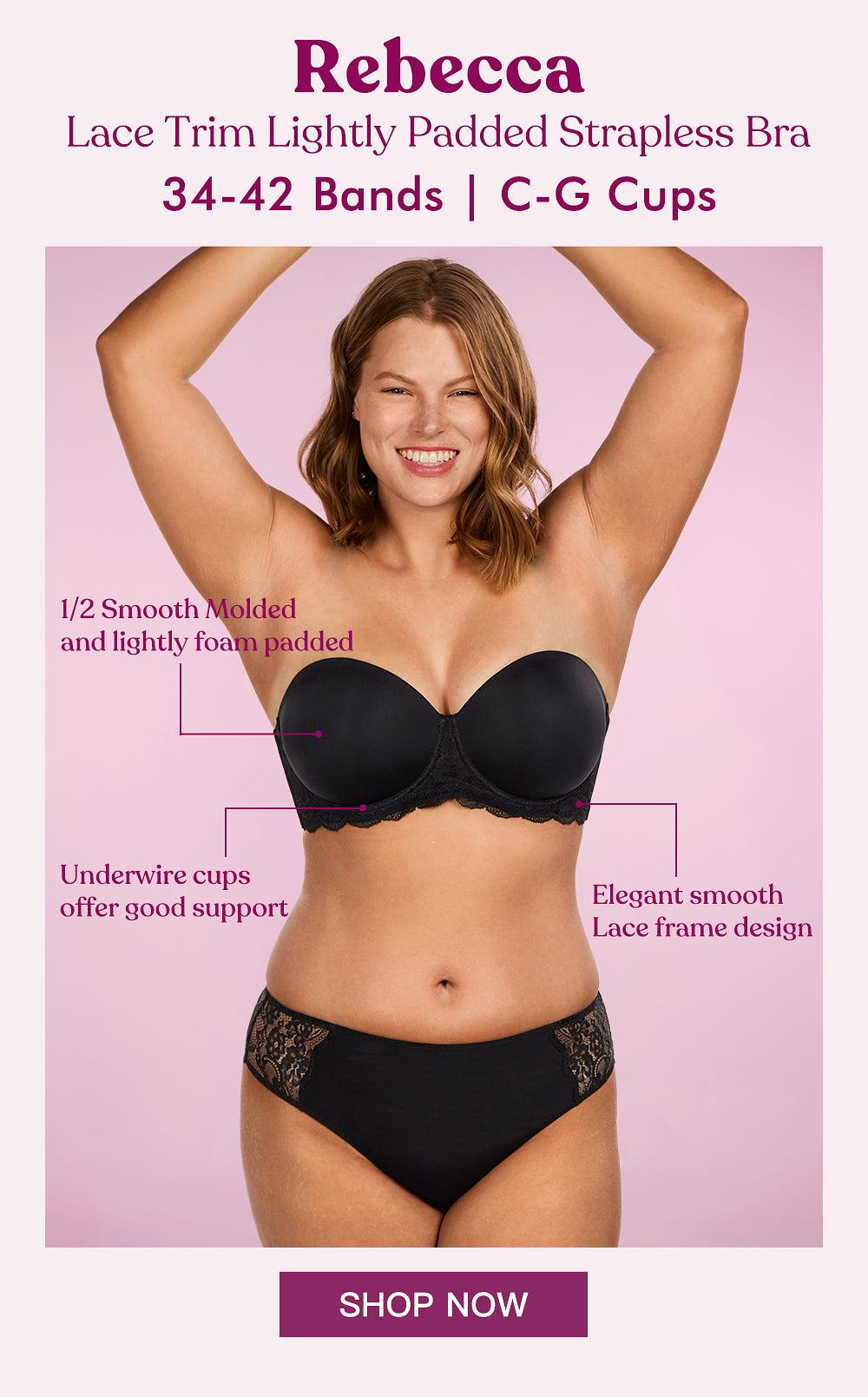 Meet the NEW Strapless Bra: Rebecca Lace Trim Strapless Bra - Hsialife