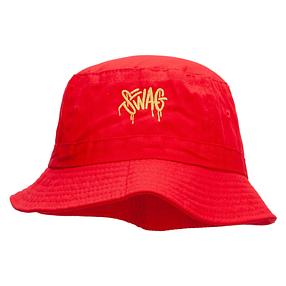 Swag Tagged Embroidered Pigment Dyed Bucket Hat