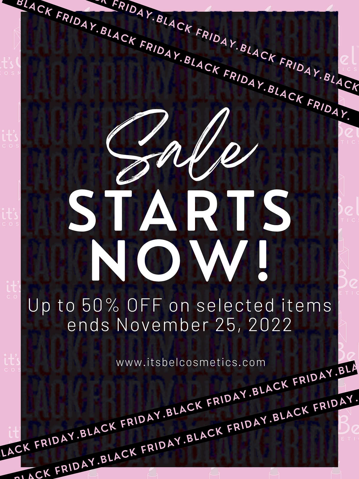  Up to 50% OFF on selected items ends November 25, 2022 
