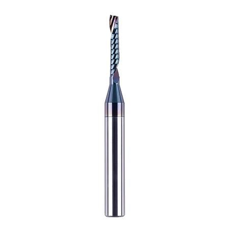 SpeTool W03002 SPE-X Extra Tool Life Coated SC Spiral O Flute 1/8&quot; Dia x 1/4&quot; Shank x 3/4&quot; Cutting Length x 2-1/2&quot; Long Up-cut Router Bit
