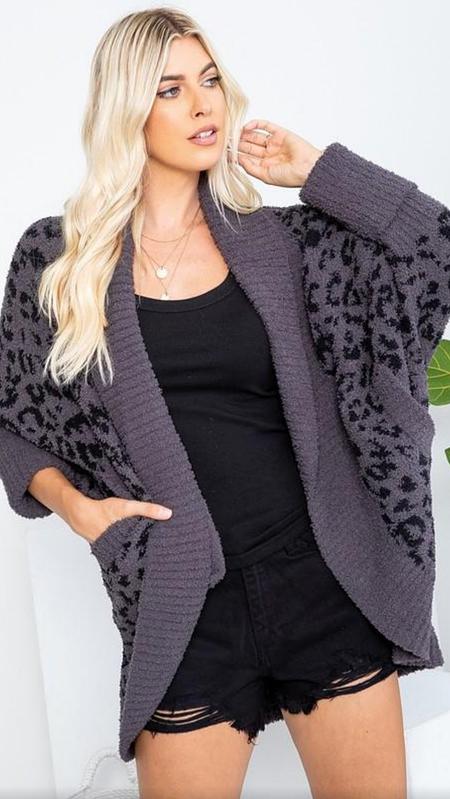 Tessa Cardigan - Charcoal