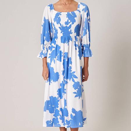 Calypso Floral Denni Smocked Midi Dress