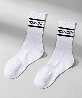 MOOSLOVER Logo Jacquard Socks M-YA023