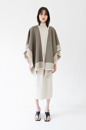 Norris Cape Shawl in Taupe it 