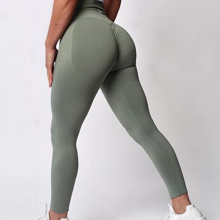 The Nakd Scrunch Collection - Scrunch Bum Gym Leggings In Khaki