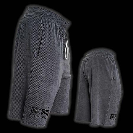 &quot; PURE PAIN&quot; SHORTS - CHARCOAL